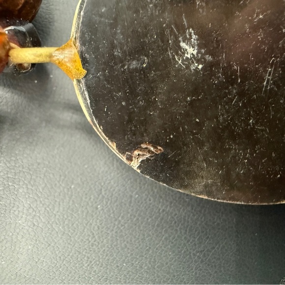 Vintage Handcrafted Carved Camel Bones with Brass Inlayed Wooden Beaded Necklace - Picture 17 of 17